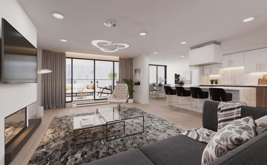 Virtual rendering of potential renovation