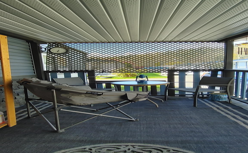 New deck sheathing was recently installed