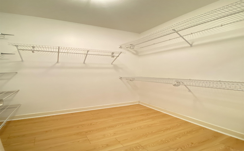 Very spacious walk-in closet off master bedroom.