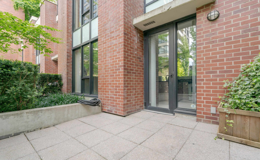 Private Patio In The Back Of The Townhome Facing A Park & Playground