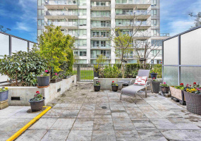 Huge space 335 sq ft beautiful patio for lounging, gardening, entertaining or BBQ and the gas is included for BBQ and Stovetop. Gas outlet on your patio. Covered area too, plus hose and water for your plants.