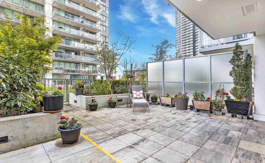 Private fenced in personal patio deck 335 sq ft patio for lounging, gardening, entertaining or BBQ.