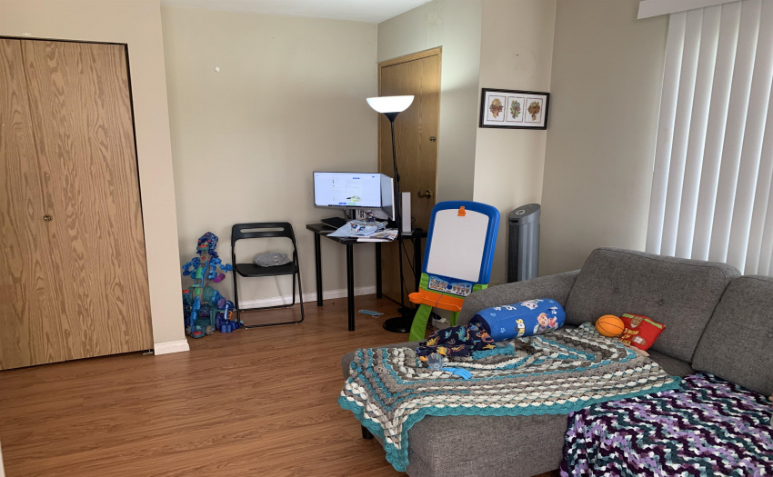 Living Room of Downstairs suite.  Same layout as the main floor.