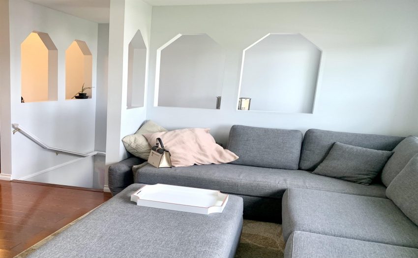 Entrance to Living Room from the stairs.