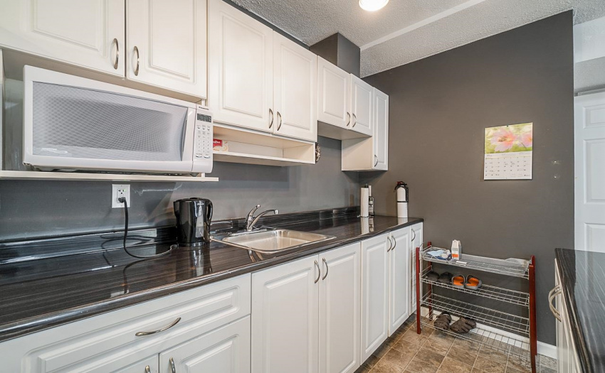 Stove can easily be installed next to the sink
