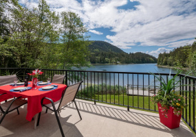 View from the deck over the tranquil bay