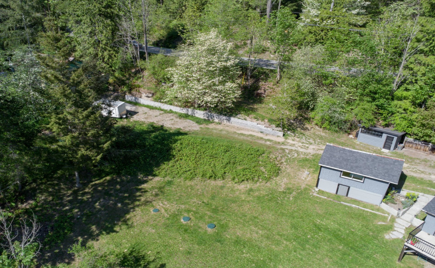RV Parking Pad with Hook-ups (to the left of the bunky)
