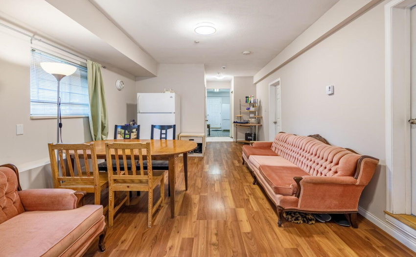 Lower level perfect as rental suite.  Good sized living and dining room space.  No asbestos on Lower Level.