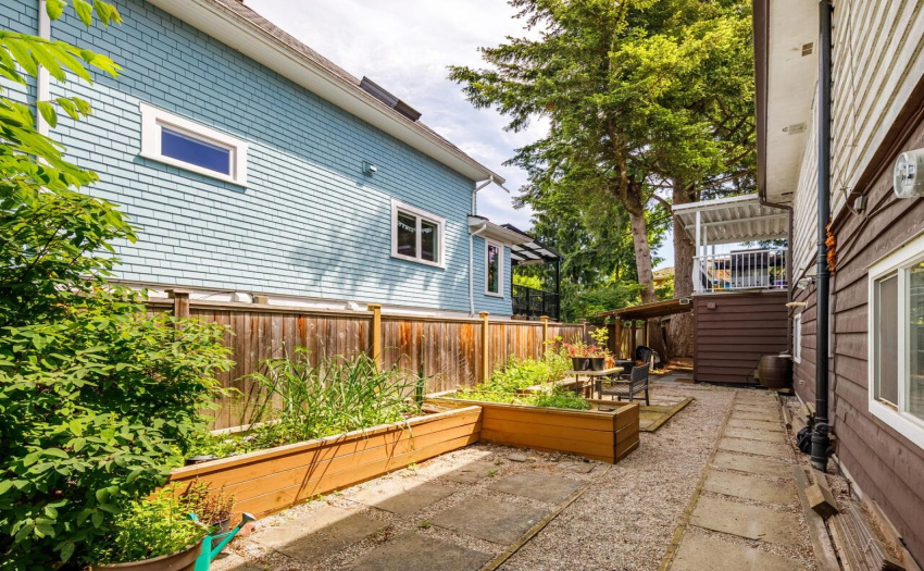 Side exterior of 4194 Prince Albert St. Suitable for gardening.