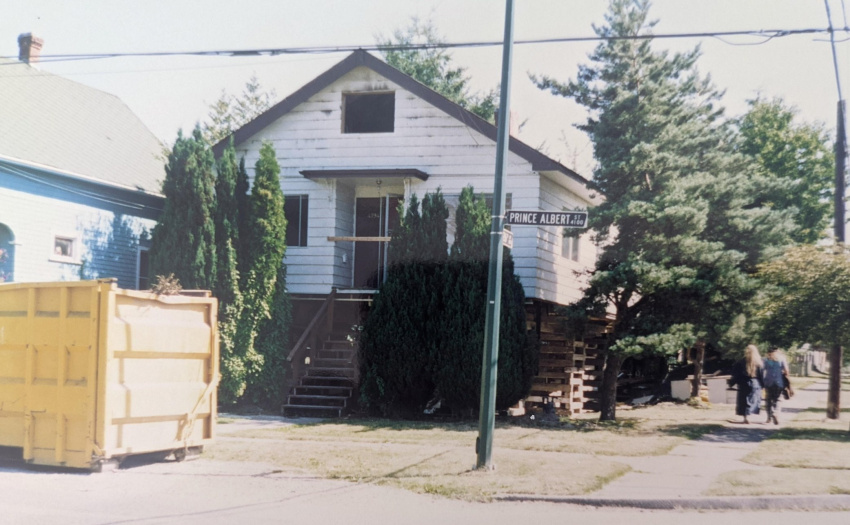 In 1993, 4194 Prince Albert St. had the house jacked up to increase the ceiling height of the Lower Level.  New foundation and Lower Level constructed at the time.