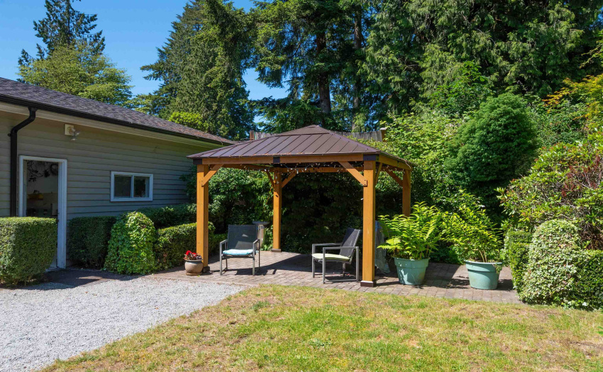 Great Gazebo off garden area!