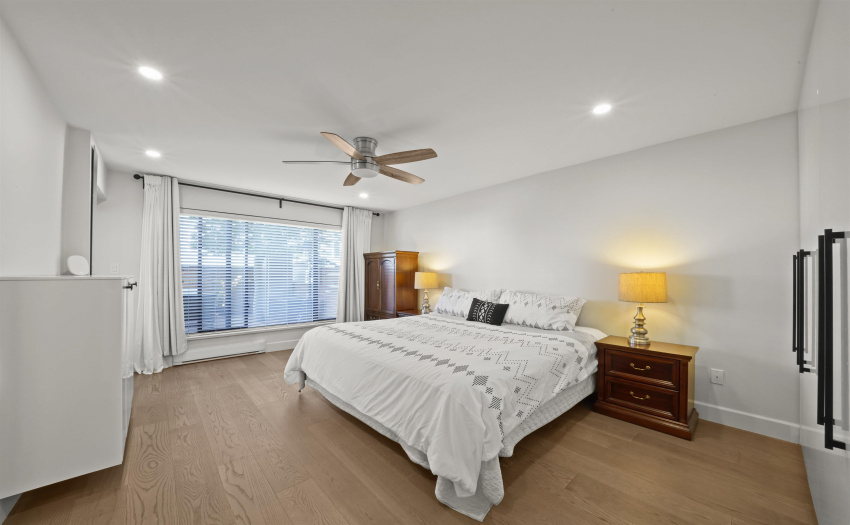 New ceiling fan, tons of custom closet built-ins