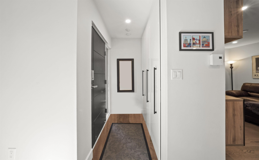 Upstairs main entrance - lots of closet space! Keyless entry & security system included