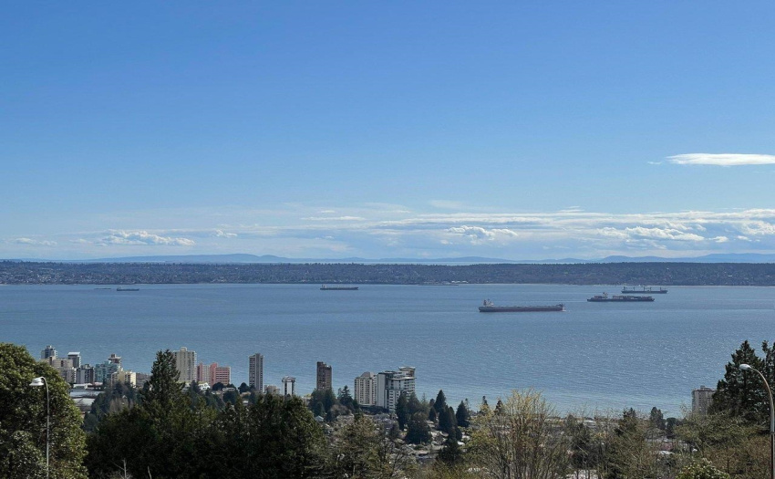 Looking across the straight of Georgia beyond UBC
