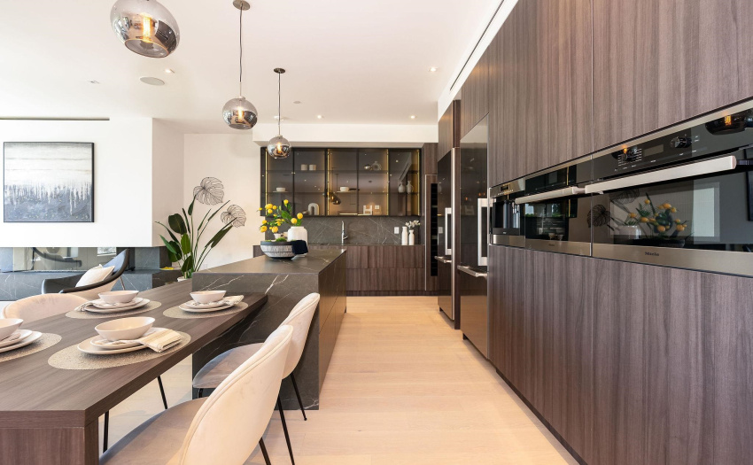 Miele Fridges, Oven and Wolf Coffee Machine. Wine Cooler