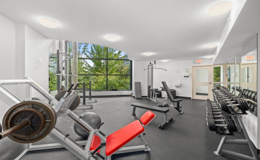 Lower floor of the gym