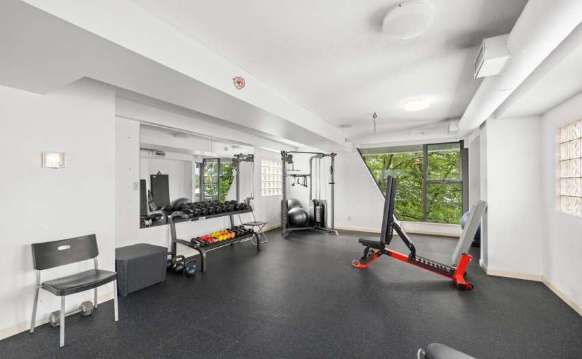 Lower floor of the gym
