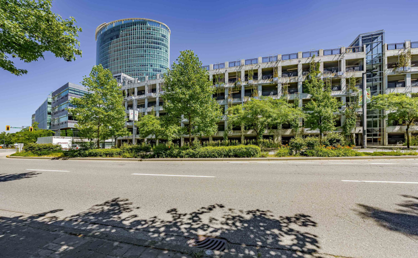 View from front entrance of complex.