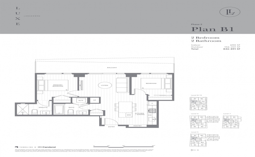 B1 Plan -690 sf