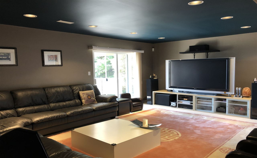 Picture of the family room with furnishings