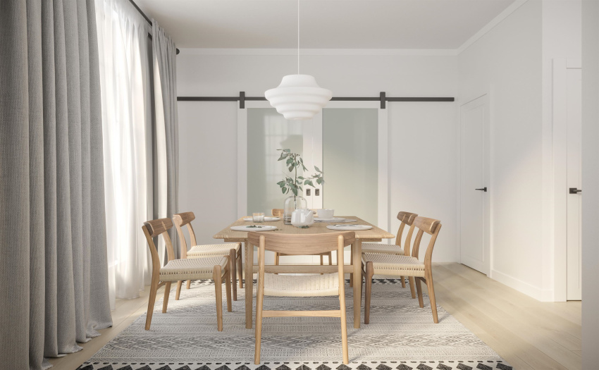 Space for a formal dining room *Renderings, subject to change without notice E&OE