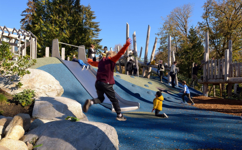 The pump track is a local favorite