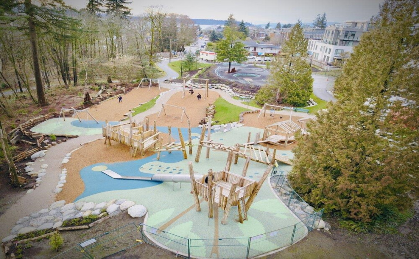 Newly constructed Moodyville Park is a hit with locals.