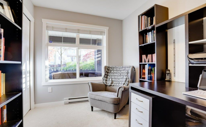 Bedroom located on ground floor with window, closet and door.  Can be used as bedroom or work from home office.