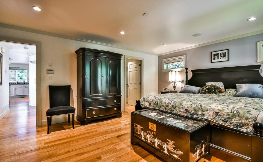 Master bedroom leading to four closets and ensuite!