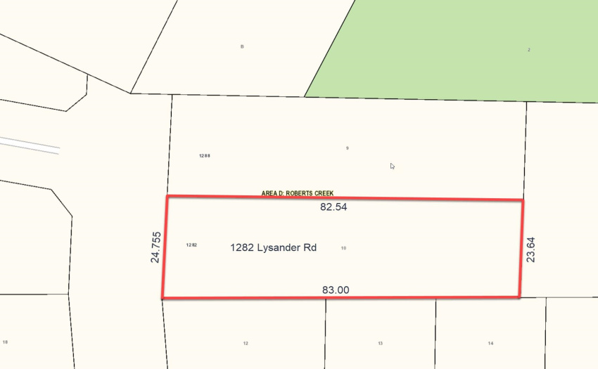 Lot Plan with dimensions