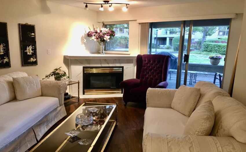 This photo shows the updated new fireplace!