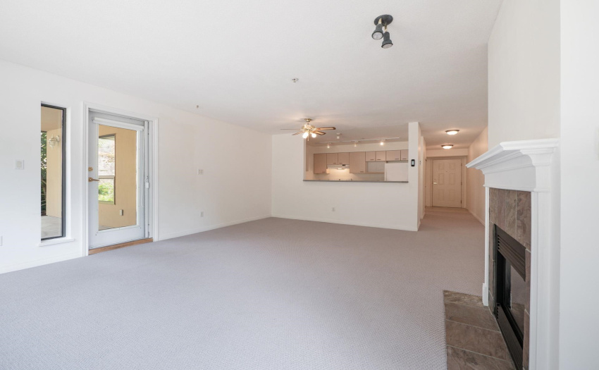 Very spacious with glass door to private outdoor patio.