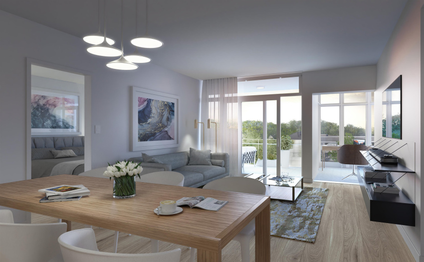 Rendering is for illustration purposes only. Design and size vary per floor plan type.