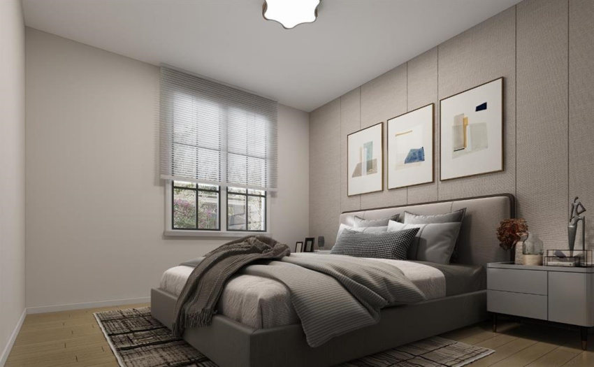 Wall paneling included.