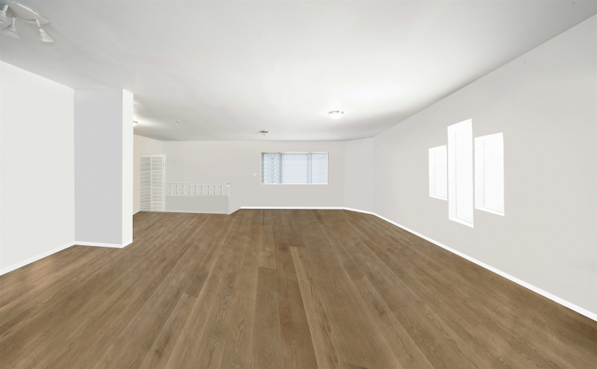 Virtually emptied. This large area is great for a Nanny Suite. Has separate entrance.