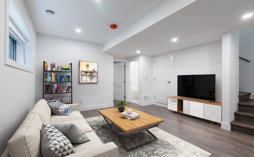 Virtually staged. Lower level