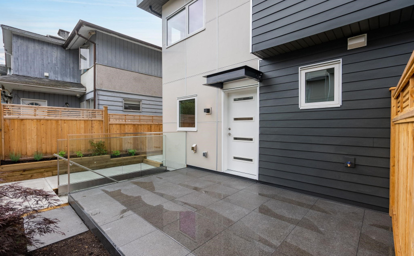 Stone pavers & gas hook-up for BBQ
