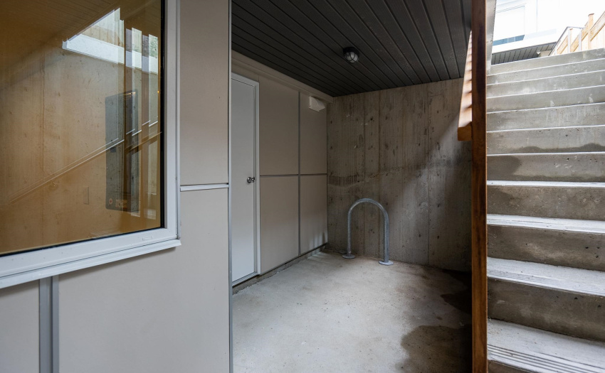 Lower level access, storage, & mechanical room access.