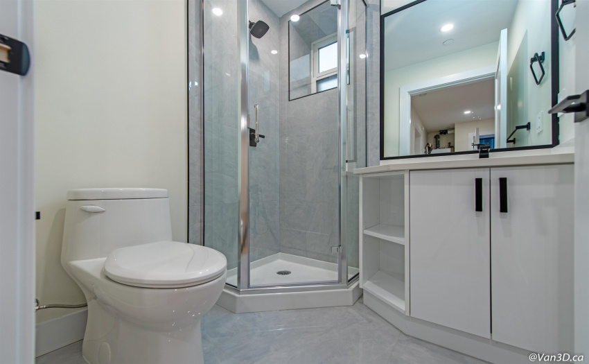 Basement full bathroom.