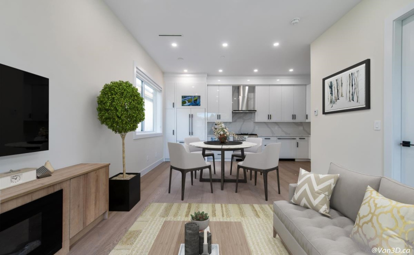 Built in high end Fisher & Paykel appliances with gas range, stone countertops, camera/security system, Nest thermostat, electric fireplace, and A/C.