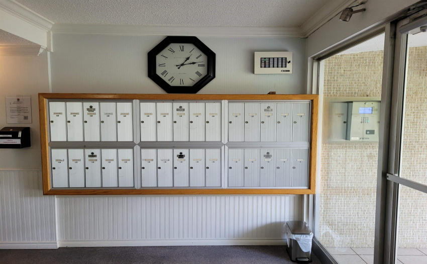 MAILBOX IN THE LOBBY