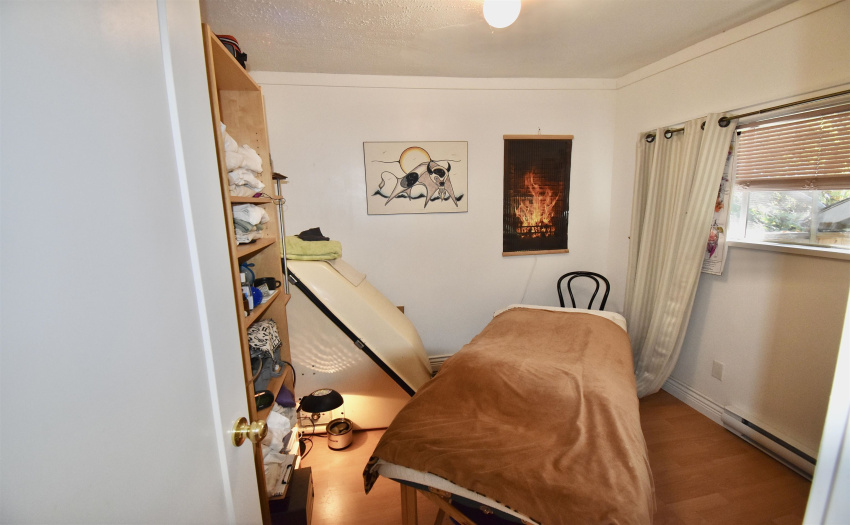 Presently utilized as a massage treatment room