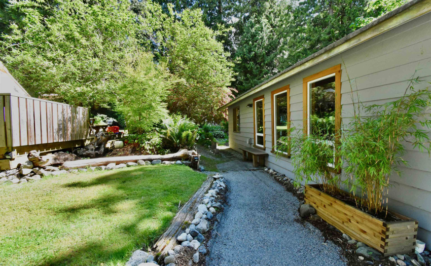 Path leading to studio entrance