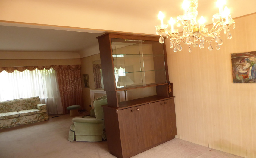 Dining room next to living room.