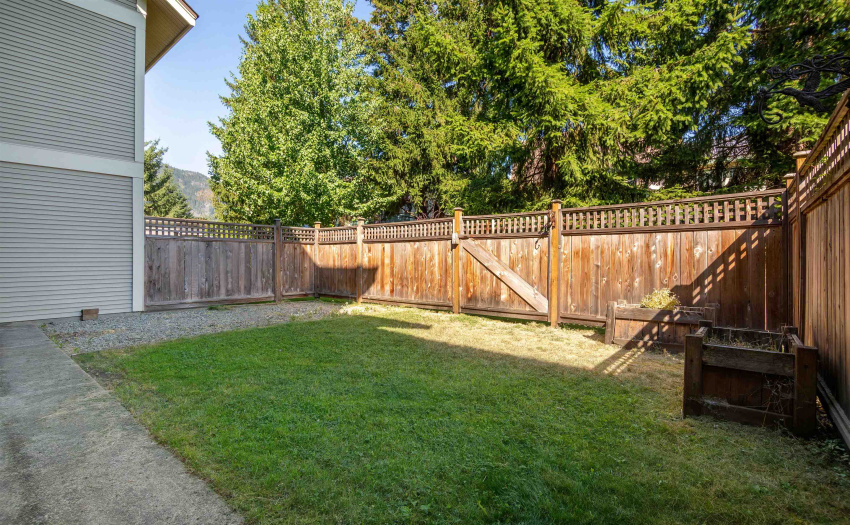Fenced backyard - perfect for children and pets.