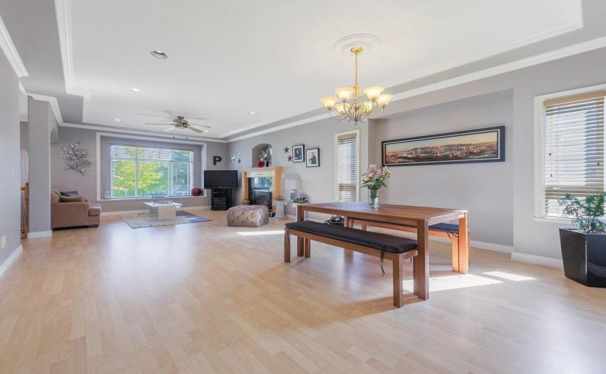 Huge dining and living area
