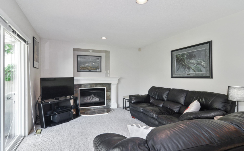 Easy access to the back yard from the family room.