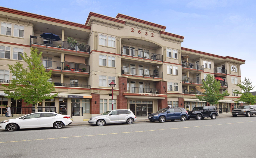 Front of building from Pauline Street, nice and new, modern exterior