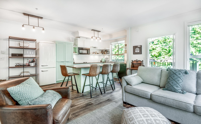 coveted corner suite surrounded by forest