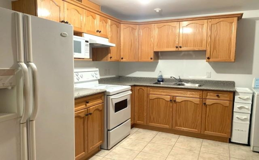 kitchen in basement